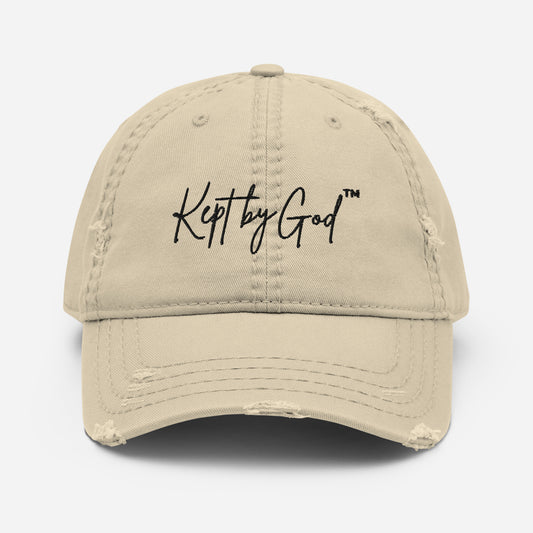 Kept By God | Distressed Dad Hat